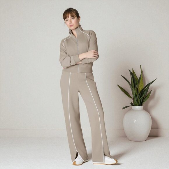SPANX Air Essentials Straight leg Pant in tan L Petite - Picture 1 of 3